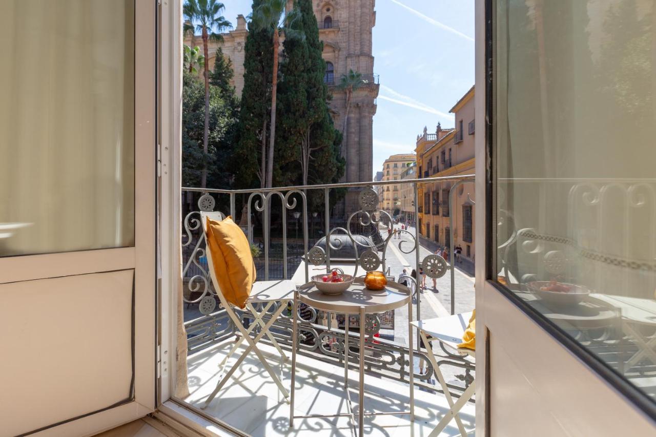 Luminoso Apartamento De Dos Habitaciones Con Vistas A Las Catedral Málaga Esterno foto