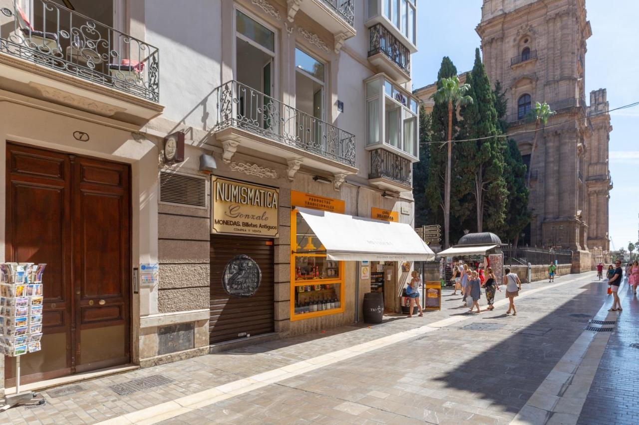 Luminoso Apartamento De Dos Habitaciones Con Vistas A Las Catedral Málaga Esterno foto