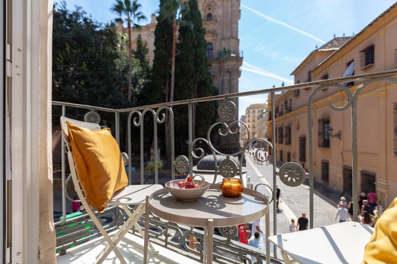 Luminoso Apartamento De Dos Habitaciones Con Vistas A Las Catedral Málaga Esterno foto