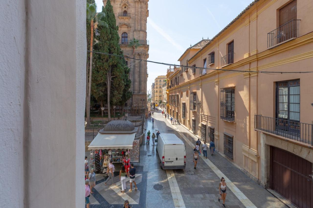 Luminoso Apartamento De Dos Habitaciones Con Vistas A Las Catedral Málaga Esterno foto