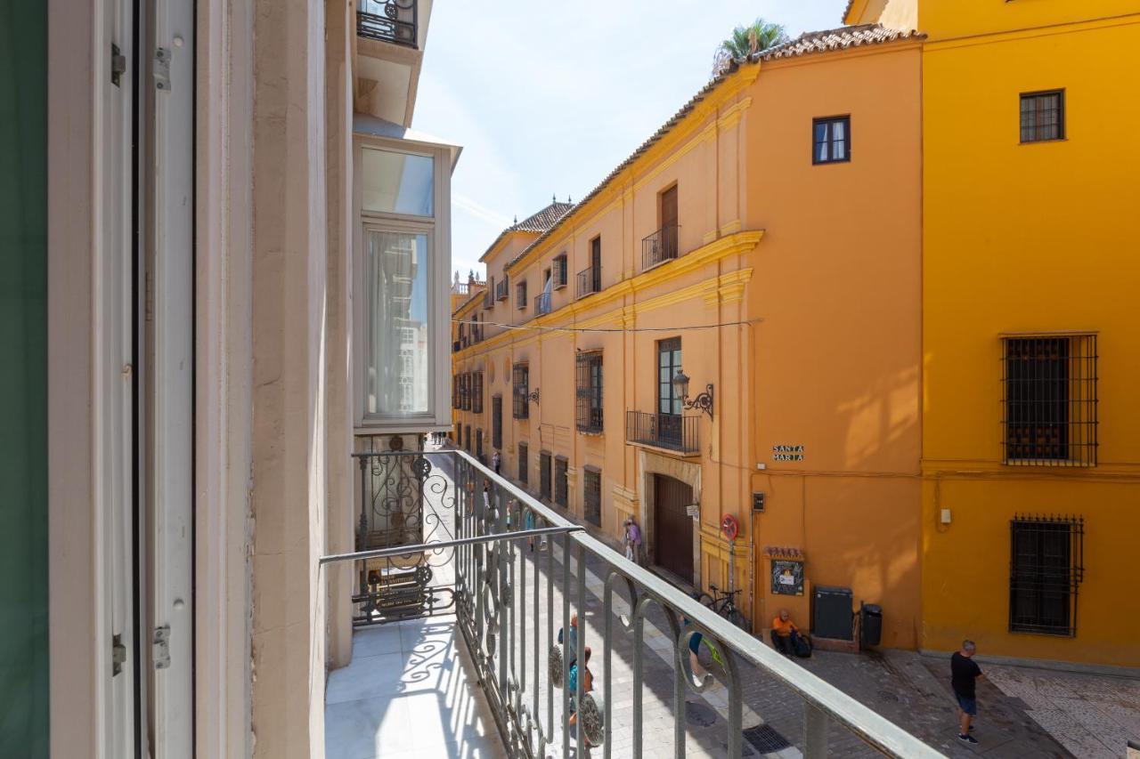 Luminoso Apartamento De Dos Habitaciones Con Vistas A Las Catedral Málaga Esterno foto
