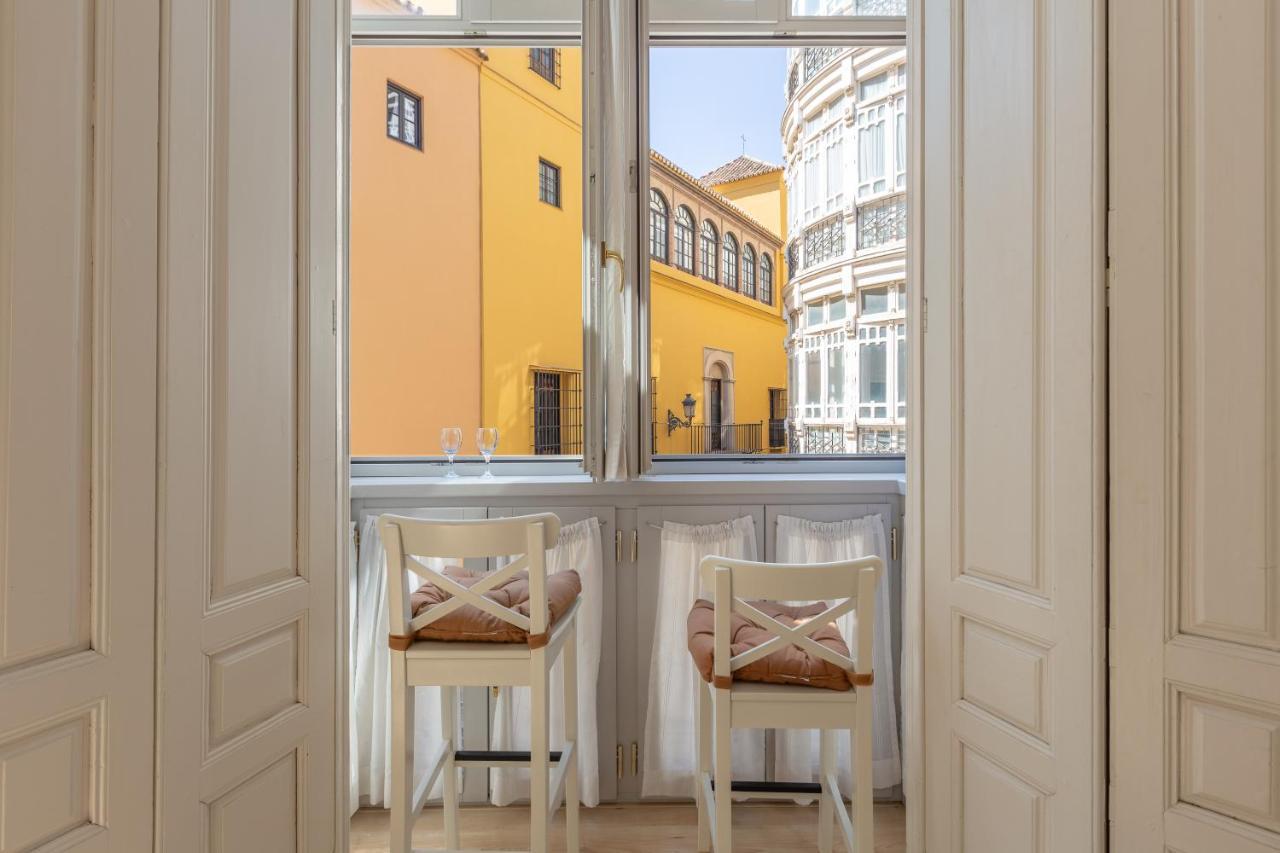 Luminoso Apartamento De Dos Habitaciones Con Vistas A Las Catedral Málaga Esterno foto