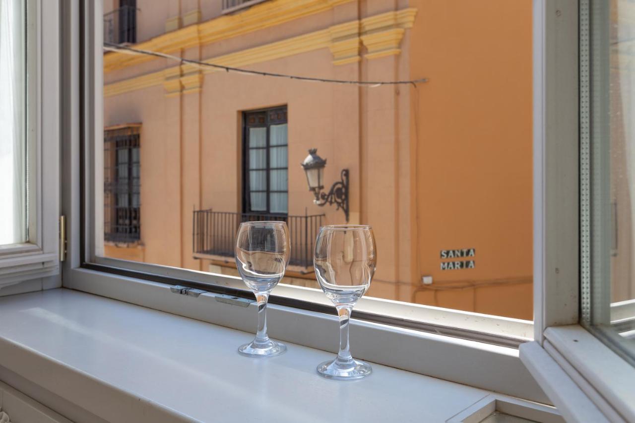 Luminoso Apartamento De Dos Habitaciones Con Vistas A Las Catedral Málaga Esterno foto